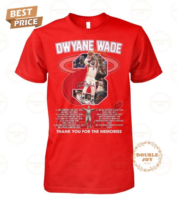 Dwyane Wade Thank You For The Memories T-Shirt