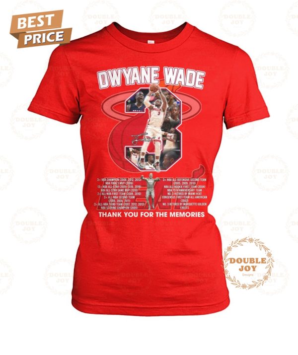 Dwyane Wade Thank You For The Memories T-Shirt