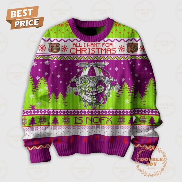 All I Want For Christmas Is NOFX Rock Band “Pump Up The Valuum” Sweater