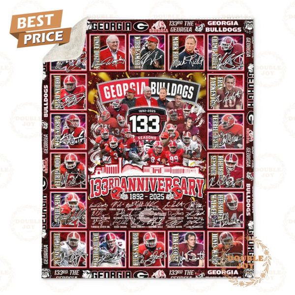 Georgia Bulldogs 133rd Anniversary 1892-2025 Fleece Blanket