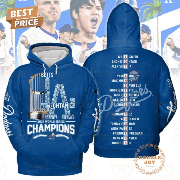 LA Dodgers World Series Champs 2024 T-Shirt, Hoodie – Blue