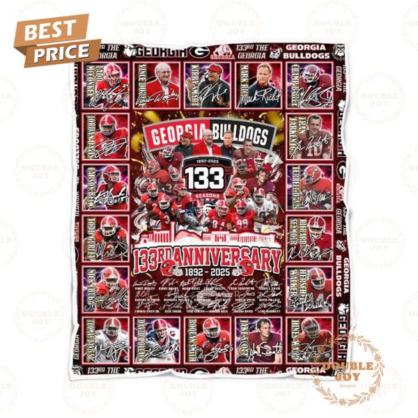 Georgia Bulldogs 133rd Anniversary 1892-2025 Fleece Blanket