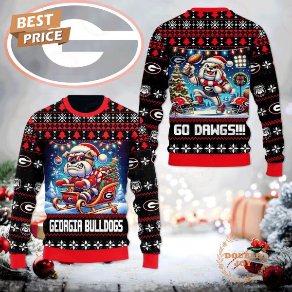 Georgia Bulldogs Go Dawgs!!! Christmas 2024 Sweater