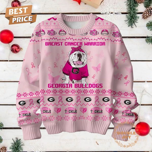 Georgia Bulldogs Preast Cancer Warrior Sweater – Pink