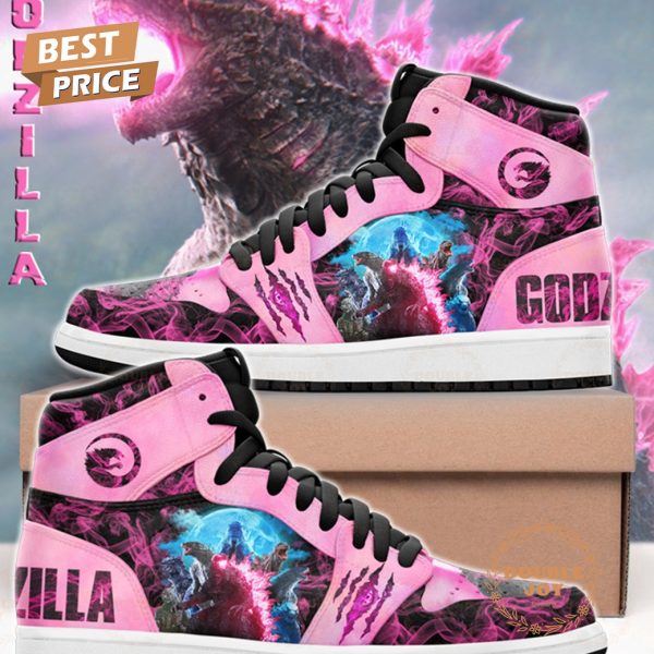 Godzilla Film Pink Flame Jordan 1 High Top Shoes