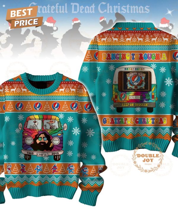 Grateful Dead Dancing Through A Grateful Christmas Sweater