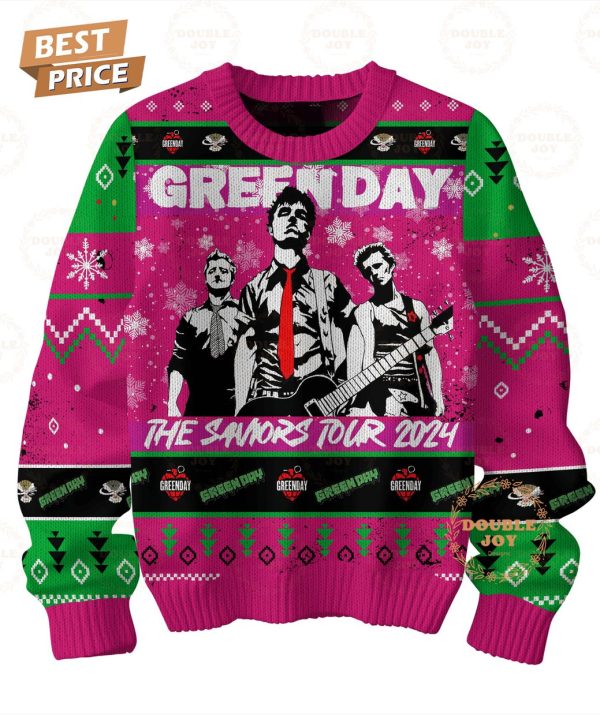 Green Day Band The Saviors Tour 2024 Christmas Sweater