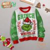 Grinch Whoville University Christmas Sweater – Red