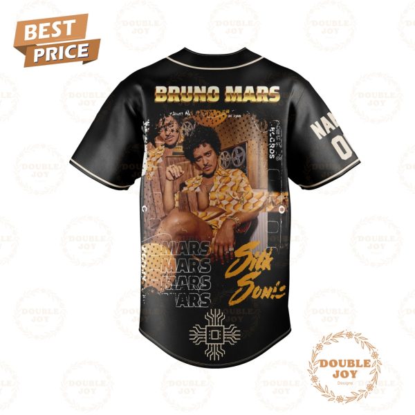 Bruno Mars Silk Sonic Custom Name 2024 Baseball Jersey