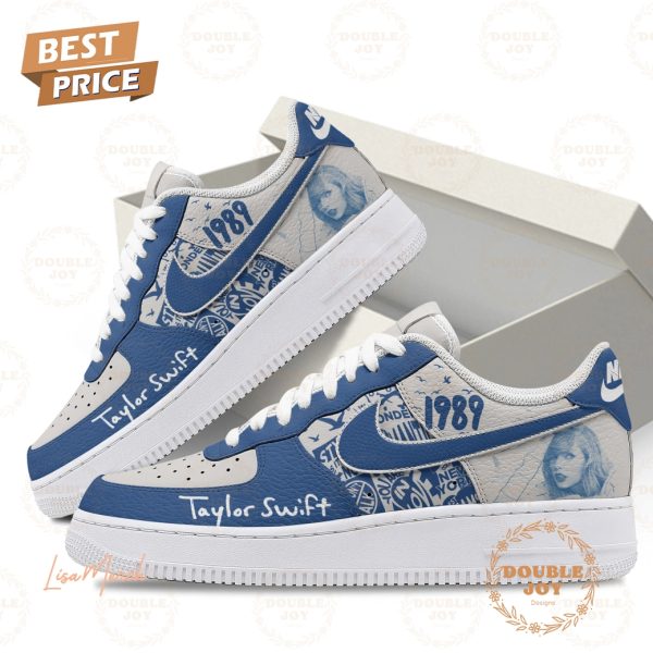 Taylor Swift Blue Design 1989 Air Force 1 Sneakers