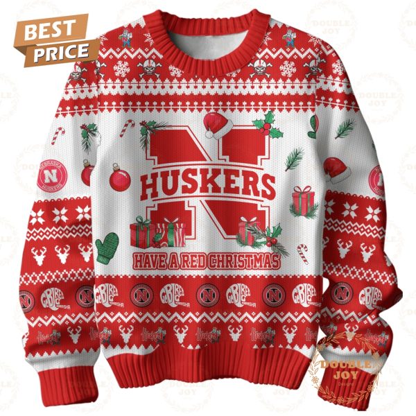 Nebraska Cornhuskers Have A Red Christmas Go Big Red! Sweater