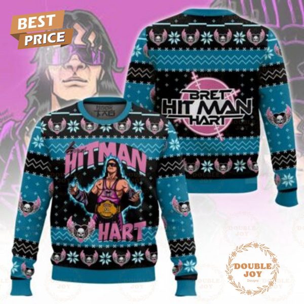 Bret Hart Hitman Christmas 2024 Sweater