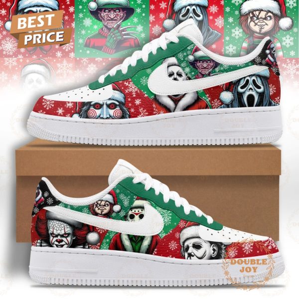 Horror Character Merry Christmas 2024 Air Force 1 Sneakers