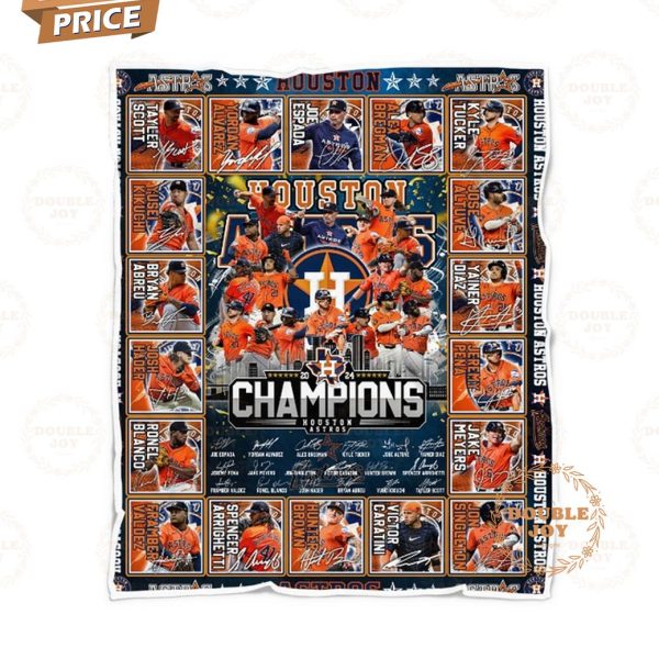 Houston Astros 2024 Champions Blanket