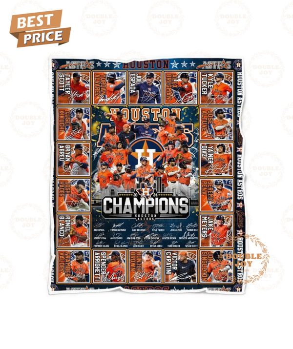 Houston Astros 2024 Champions Blanket