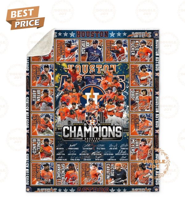 Houston Astros 2024 Champions Blanket