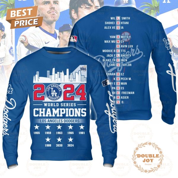 2024 World Series Champions LA Dodgers T-Shirt, Hoodie – Blue