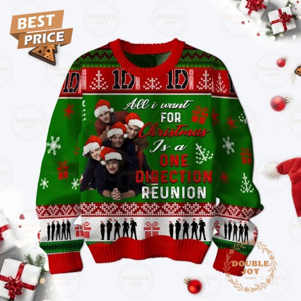 1D All I Want For Christmas Is A One Direction Band Reunion Sweater