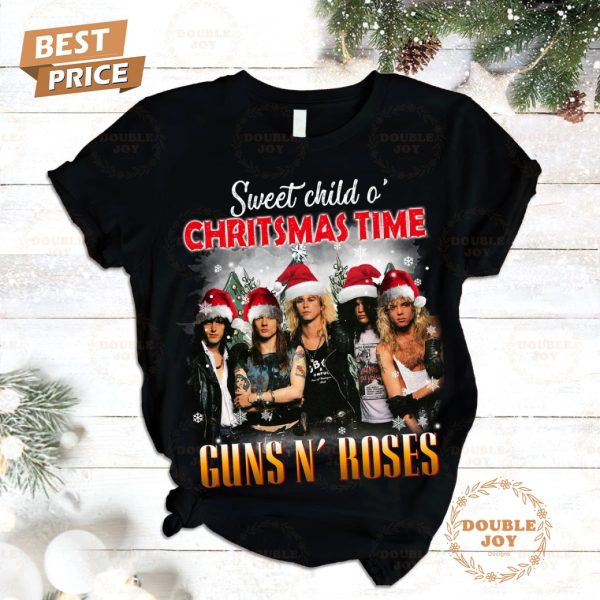 Guns N’ Roses Rock Band Sweet Child O’ Christmas Time Fleece Pajamas Set