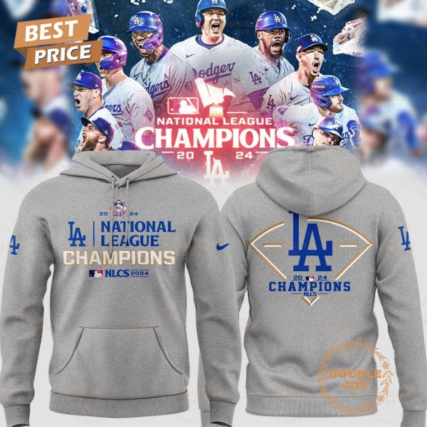 2024 NLCS Los Angeles Dodgers T-Shirt, Hoodie – Gray