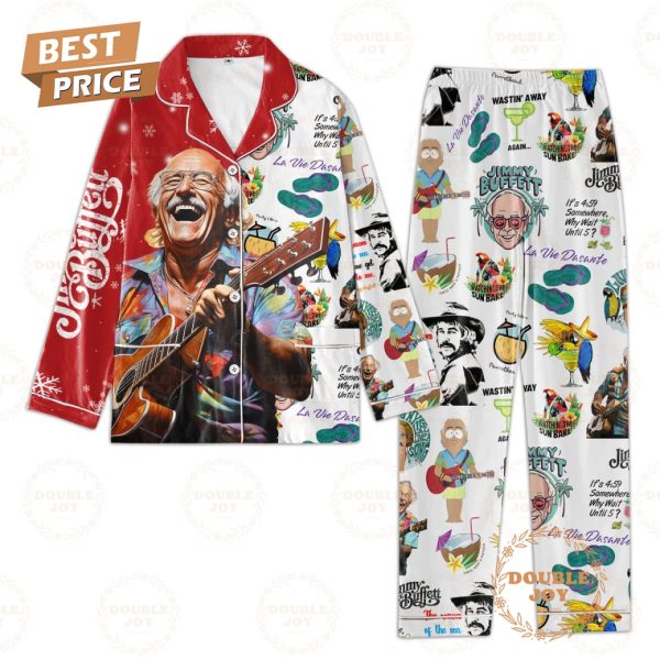 Jimmy Buffett La Vie Dasante Christmas Pajamas Set