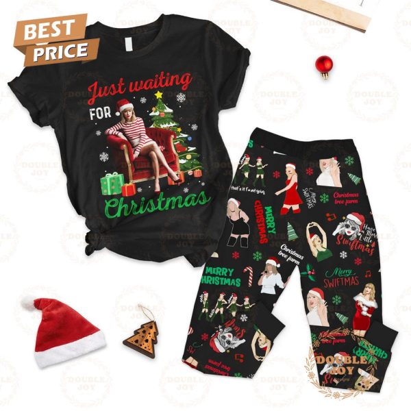 Just Waiting For Taylor Swift Christmas Fleece Pajamas Set