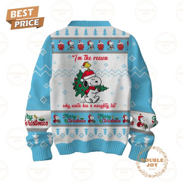 Snoopy I’m The Reason Christmas 2024 Sweater