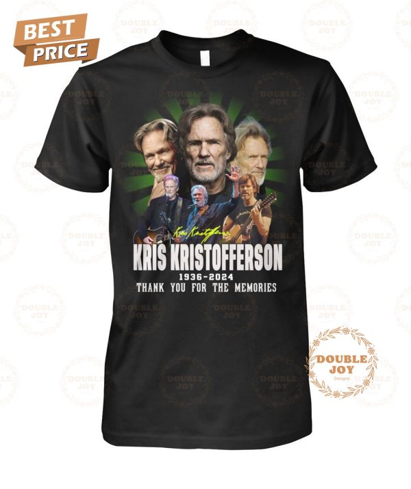 Kris Kristofferson 88th Anniversary 1936-2024 Thank You For The Memories T-Shirt