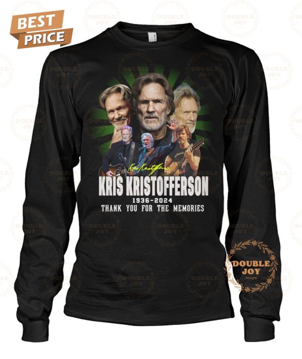 Kris Kristofferson 88th Anniversary 1936-2024 Thank You For The Memories T-Shirt