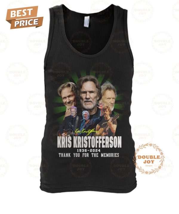 Kris Kristofferson 88th Anniversary 1936-2024 Thank You For The Memories T-Shirt