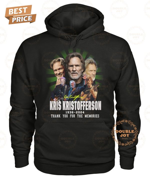 Kris Kristofferson 88th Anniversary 1936-2024 Thank You For The Memories T-Shirt