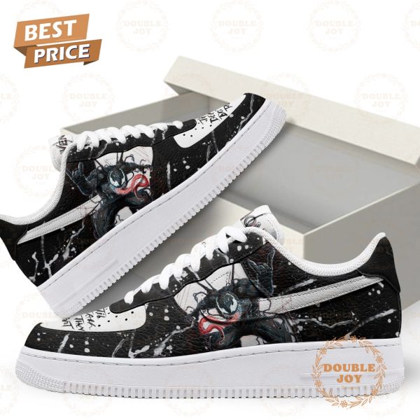 Venom Film Black White Christmas Air Force 1 Sneakers