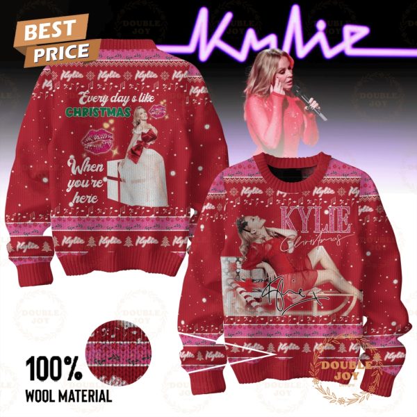 Kylie Minogue Every Day Is Like Christmas When You’re Here Sweater