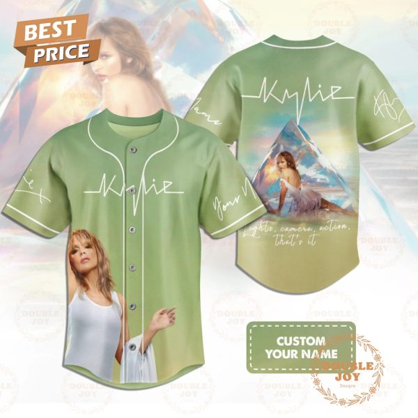 Kylie Minogue Lights Camera Action That’s It Custom Name Baseball Jersey