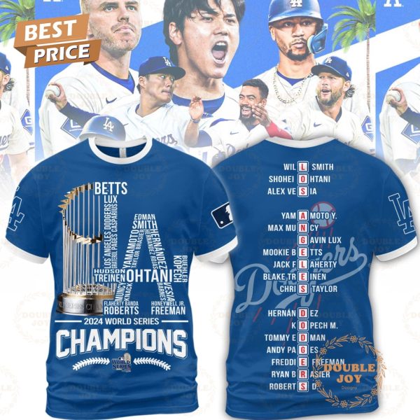 LA Dodgers World Series Champs 2024 T-Shirt, Hoodie – Blue