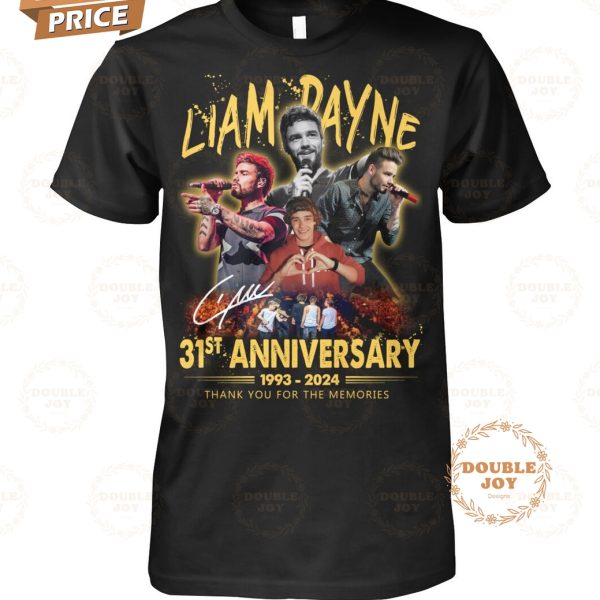 Liam Payne 31st Anniversary 1993-2024 Thank You For The Memories T-Shirt