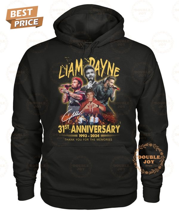 Liam Payne 31st Anniversary 1993-2024 Thank You For The Memories T-Shirt