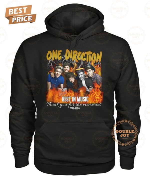 Liam Payne X One Direction Rest In Music 1993-2024 Thank You For The Memories T-Shirt