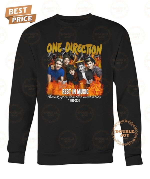 Liam Payne X One Direction Rest In Music 1993-2024 Thank You For The Memories T-Shirt