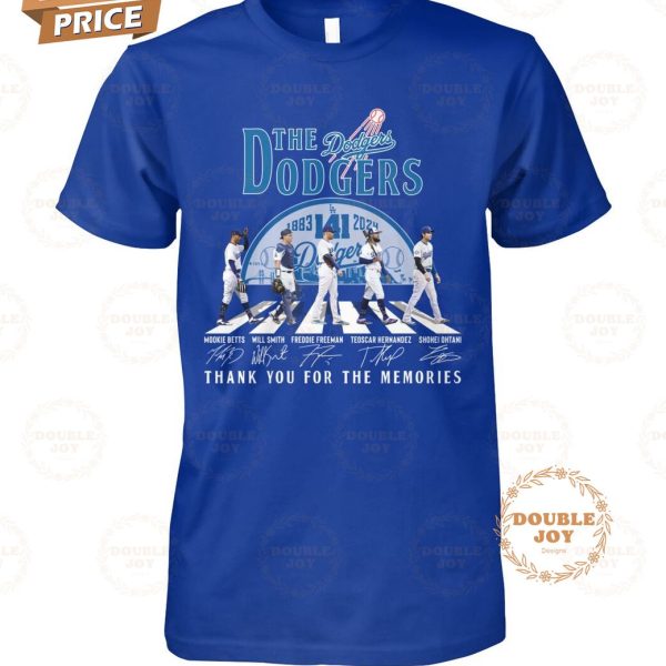 Los Angeles Dodgers 141th 1883-2024 Thank You For The Memories 2D T-Shirt