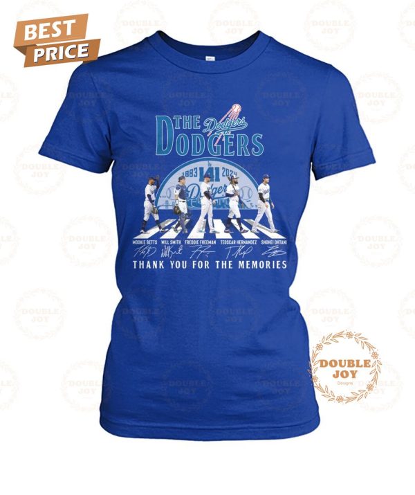 Los Angeles Dodgers 141th 1883-2024 Thank You For The Memories 2D T-Shirt