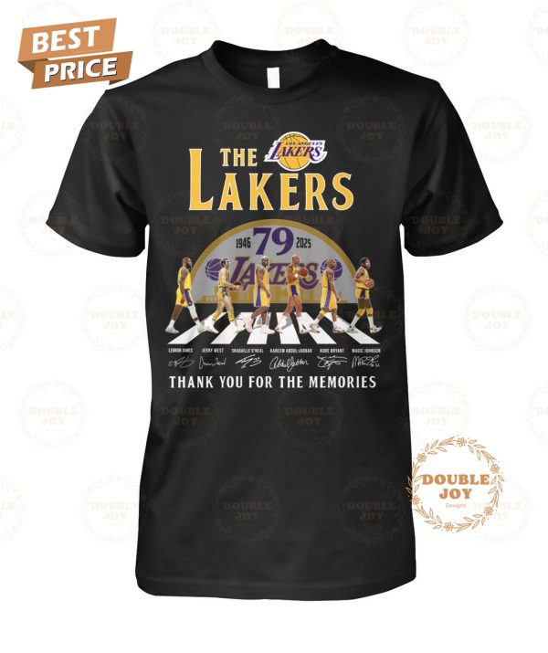 Los Angeles Lakers 79th 1946-2025 Thank You For The Memories T-Shirt