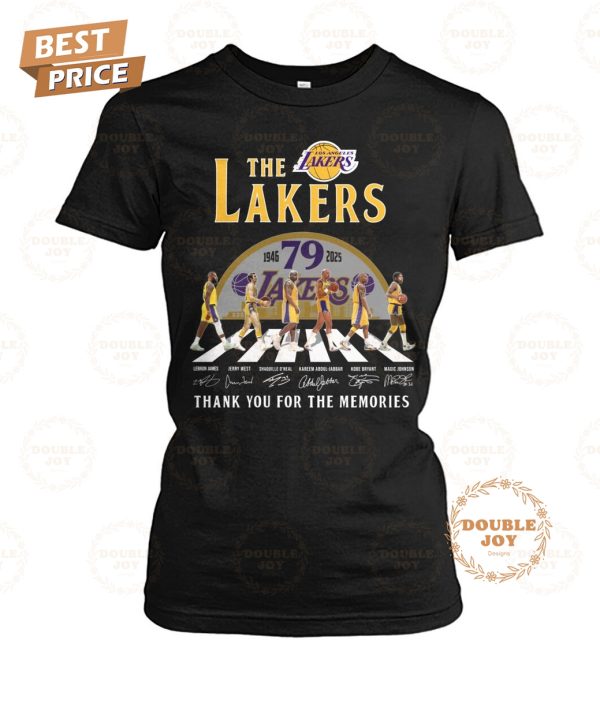 Los Angeles Lakers 79th 1946-2025 Thank You For The Memories T-Shirt