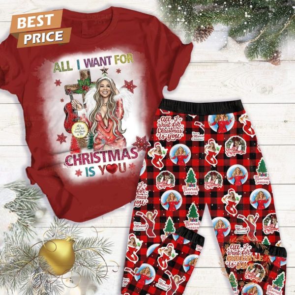 Mariah Carey All I Want For Christmas Is You 2024 Fleece Pajamas Set