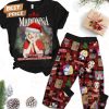 madonna ill wait up for you dear santa baby and hurry down the chimney tonight fleece pajamas set 1 8OFMm.jpg