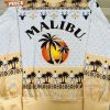 Malibu Christmas Sweater – Tropical Sunset Palm Trees Pattern Holiday Sweater for Festive Celebrations