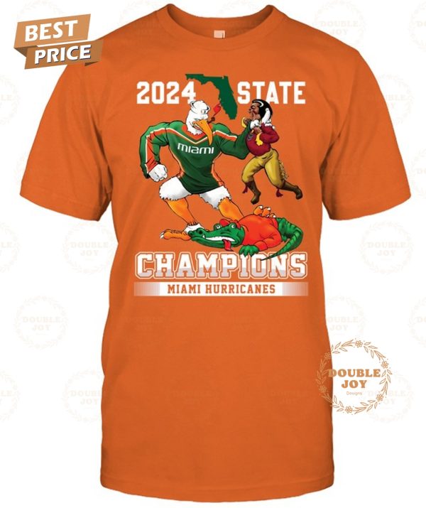 Miami Hurricanes 2024 State Champions T-Shirt