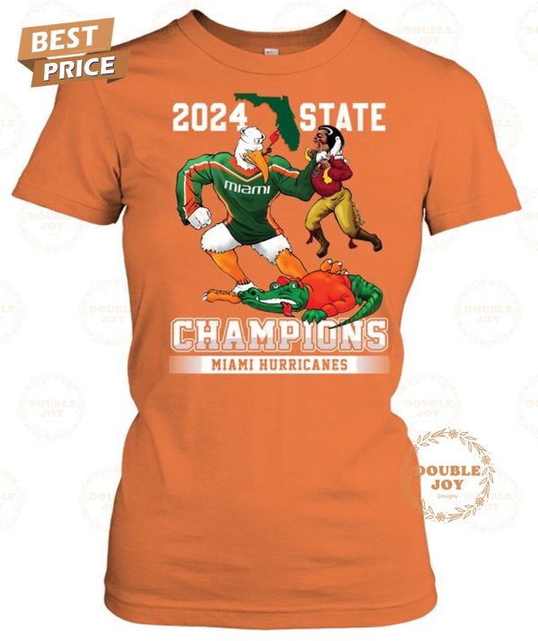 Miami Hurricanes 2024 State Champions T-Shirt