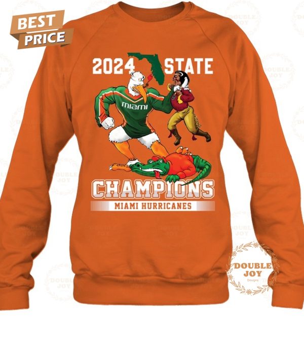 Miami Hurricanes 2024 State Champions T-Shirt