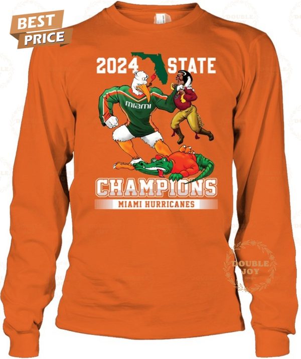 Miami Hurricanes 2024 State Champions T-Shirt